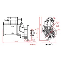 Lamborghini Same Deutz starteris, sustiprintas