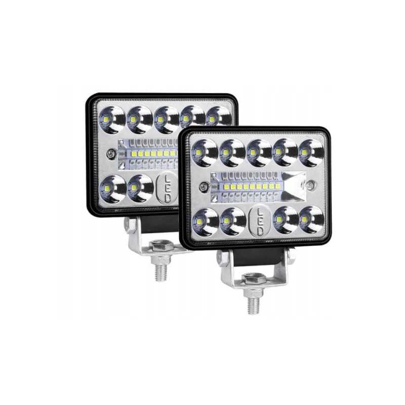 x halogeninių led darbo lempų rinkinys 120w 12 30v