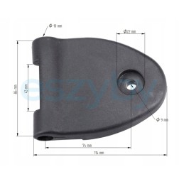 Viršutinis durų lango vyris l korpusas cx mx mccormick