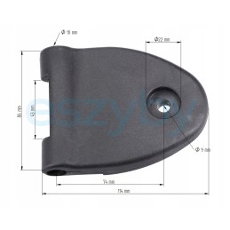 Viršutinis durų lango vyris l korpusas cx mx mccormick