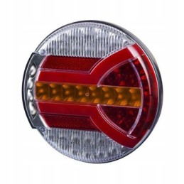 Apvalus LED galinis žibintas 12 24v