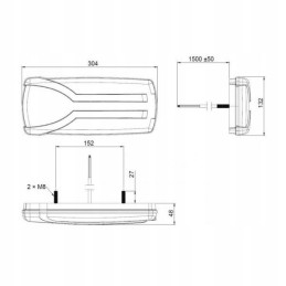LED galinis kombinuotas žibintas, dešinė