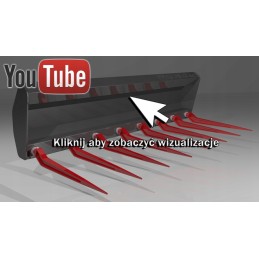 Įvorė krautuvo noragui, išlenkta, 680mm, tiesi, 810