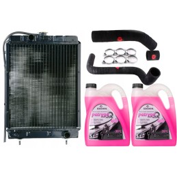 Vandens radiatoriaus C 330 sutvirtinimas su skysčio linijomis