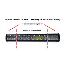 Darbo lempa 120w cree 30 60 combo 5d ein dalys