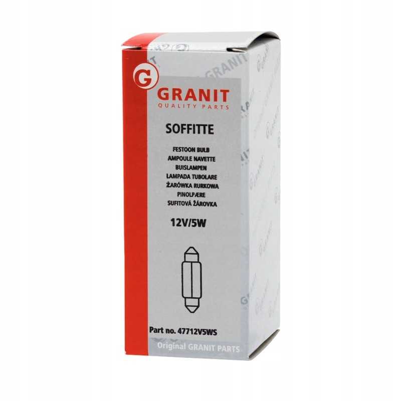 Vamzdinė lemputė 47724v5ws granitinė