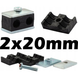 Spaustuvas 2x20 vamzdžiams ir hidraulinėms linijoms