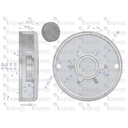 Magnetono starterio galinis dangtelis 9172742 24v