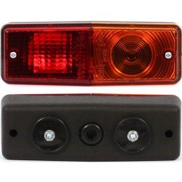 Trikampių galinių kombinuotų lempų rinkinys