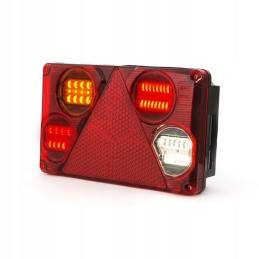 Kairysis galinis kombinuotas žibintas, LED 12 24v, su trikampiu nuo