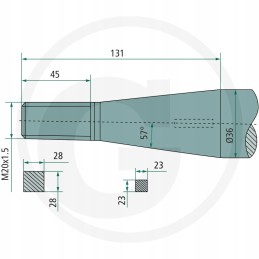 Zab kverneland 600mm 43006002003 granitas