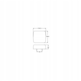 LED galinis kombinuotas žibintas, kairysis, 4 funkcijos, 25 LED