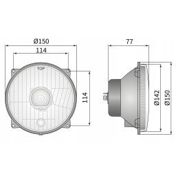 Optinis elementas: pagrindinis žibintas, artimosios šviesos, kelias