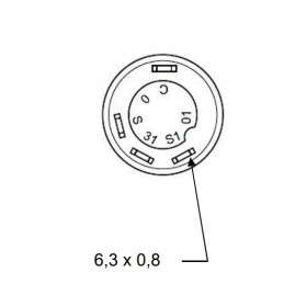 Apvalios blykstės mygtuko jungiklis