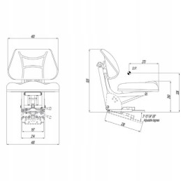 Padalytos sėdynės eko versija ursus c330 c 360
