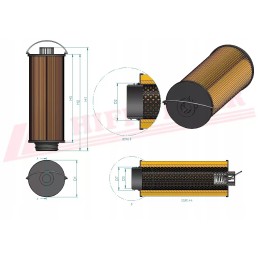 Hidraulinės alyvos filtras hifi filtras sh 74440