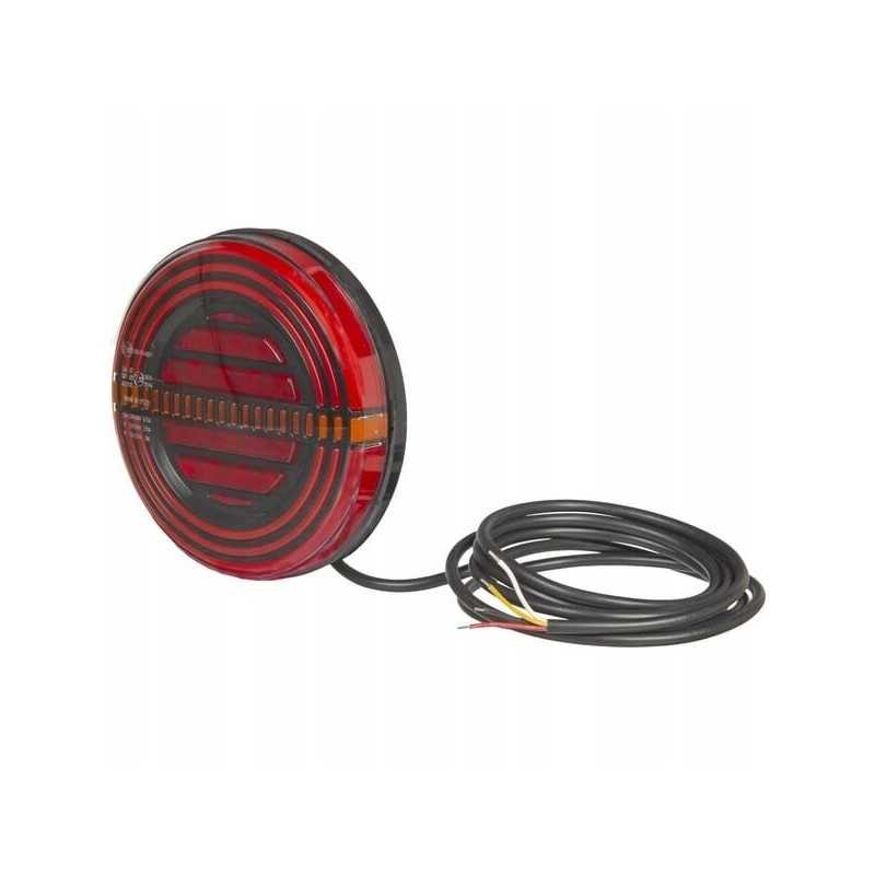 Apvalus LED galinis žibintas 12v oe 142mm