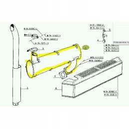 Išmetimo duslintuvas Renault 14 54 6 cil