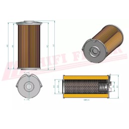 Hidraulinės alyvos filtras hifi filtras sh 74176 v