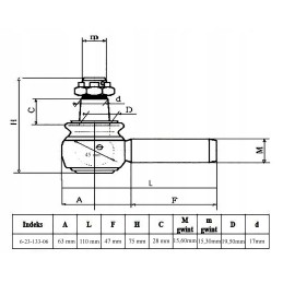Yanmar EF393t strypo galas, dešinysis
