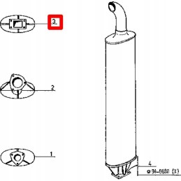 Išmetimo duslintuvas Renault Ceres 32 34 7700018114