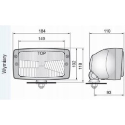 Priekiniai žibintai 184x102mm h4 r2 zetor proxima forterra