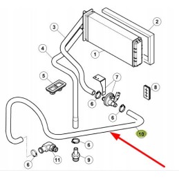 7700068435 salono šildymo guminė žarna