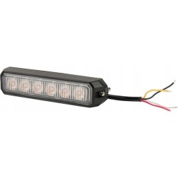 LED įspėjamoji lemputė 6 led 18w 12 24v kramp la20