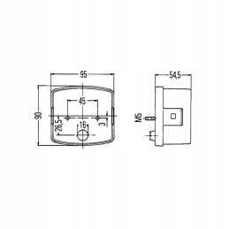 Galinis dešinysis kombinuotas žibintas hella korpusas john deere