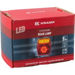 LED kvadratinis galinis žibintas 12 24v