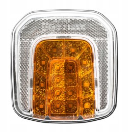 LED priekinis žibintas 12 24v IP66 108x102mm