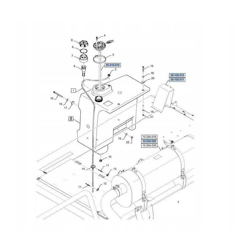 New Holland CX 84207865 kuro bakas