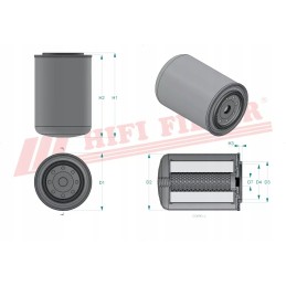 Hidraulinės alyvos filtras hifi filtras sh 56107