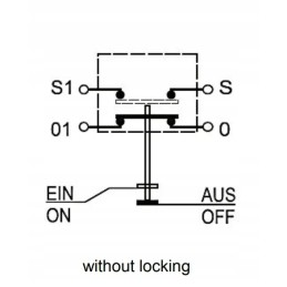 Mygtukas aukštyn žemyn, apvalus raudonas