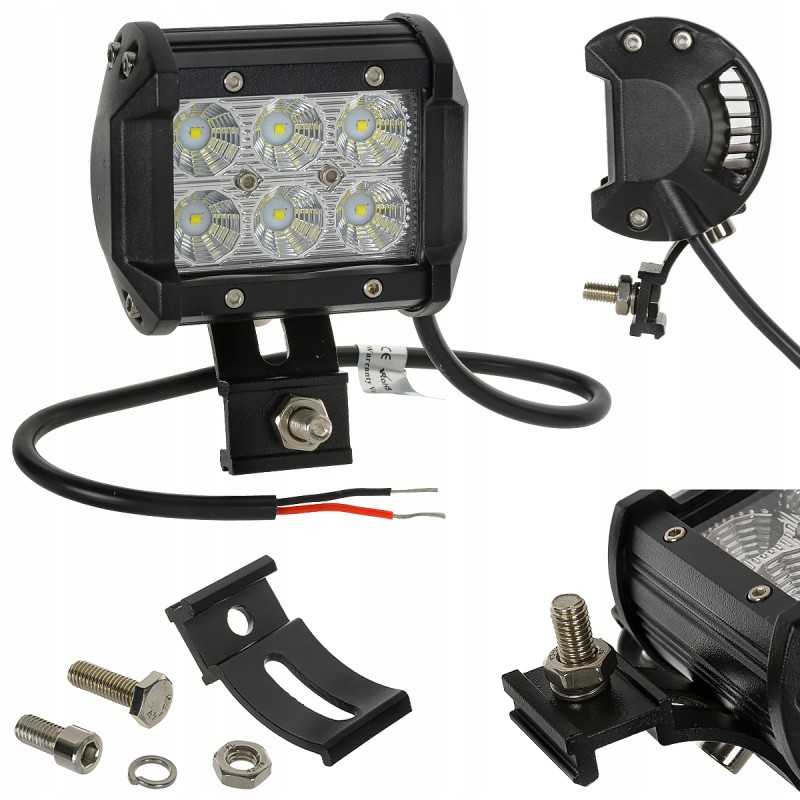 LED šoninis prožektorių skydelis 18w 1800lm