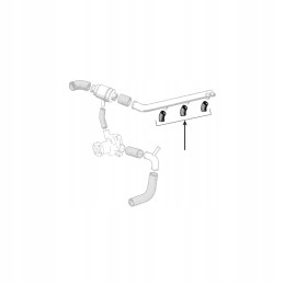 Radiatoriaus žarna prie Fendt cilindro galvutės