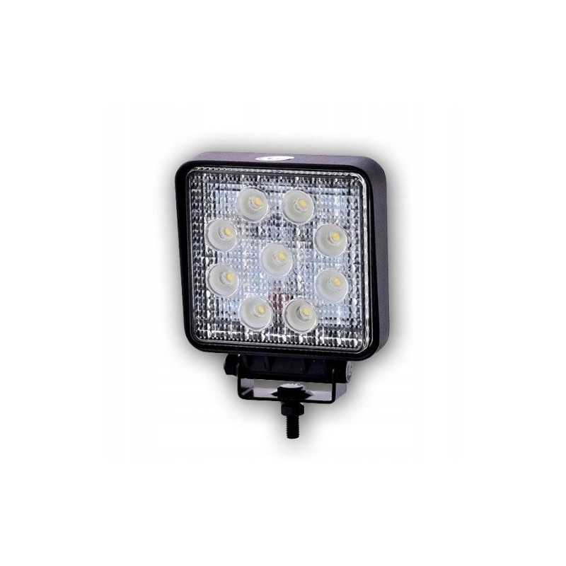 Darbinė lempa 9 LED kvadratinė 9 32v 2200lm halogeninė