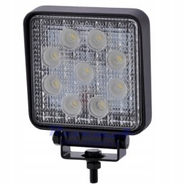 Darbinė lempa 9 LED kvadratinė 9 32v 2200lm halogeninė