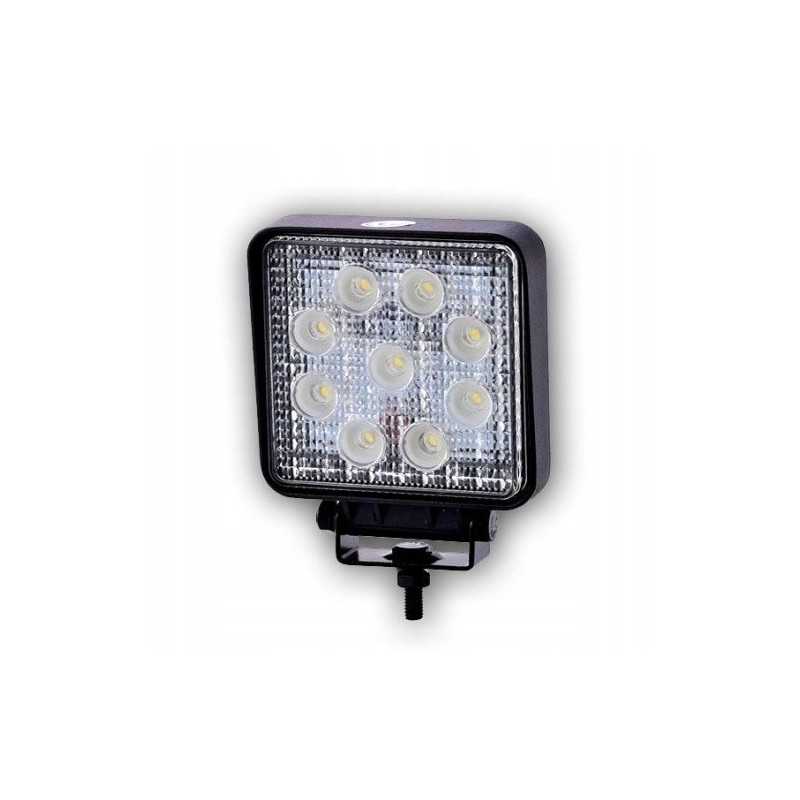 Darbinė lempa 9 LED kvadratinė 9 32v 2200lm halogeninė