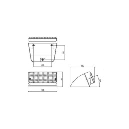 Galinis kairysis kombinuotas žibintas, tik lamborghini