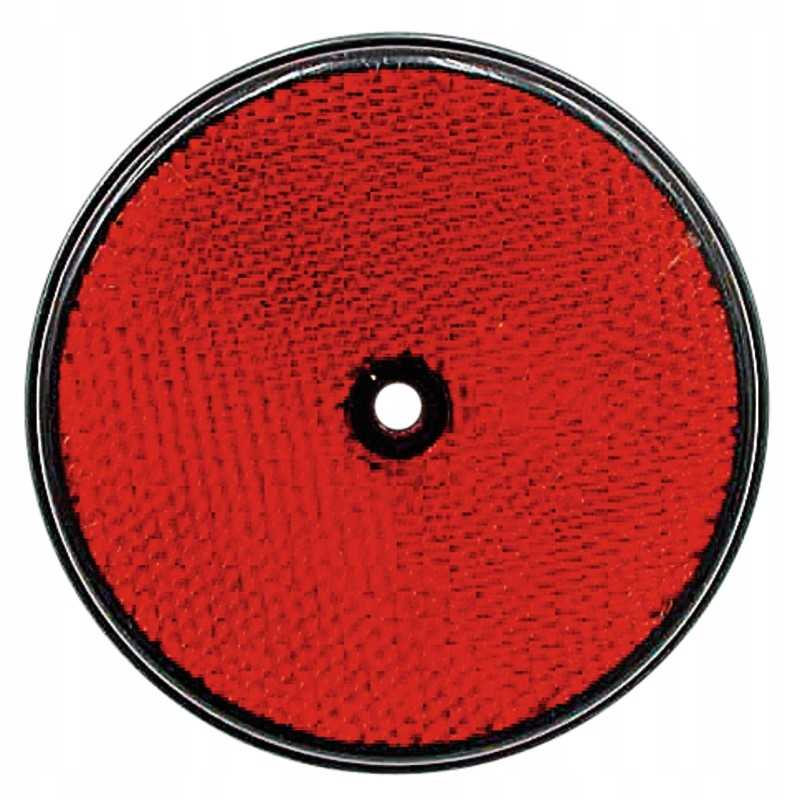 Raudonas atšvaitas, 10 vnt., fi60