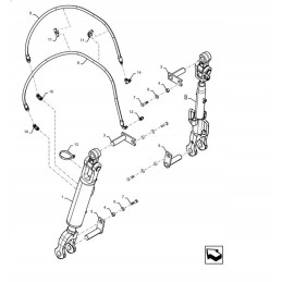 New Holland T8 kėlimo svirtis 84281303 90383374