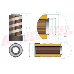 Hidraulinės alyvos filtras hifi filtras sh 66224