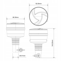 Blykstės lemputė 19w 30x LED kaištis ALR0072