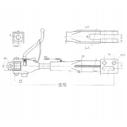 Dešinioji pakaba mf 4 1663855m91 standartiniam gaminiui