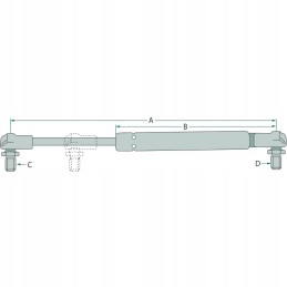 Durų dujų pavaros korpusas jx 1060c 1070c 5191712