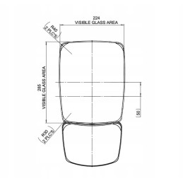 Veidrodis new holland t4 t5 korpusas brtitax ecco 71350