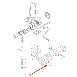 V546801960 išmetimo kolektoriaus kaiščio varžtas