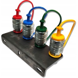 Plokštės komplektas su 4x M16 euro lizdo greitosiomis jungtimis