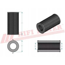 Hidraulinės alyvos filtras hifi filtras sh 60267